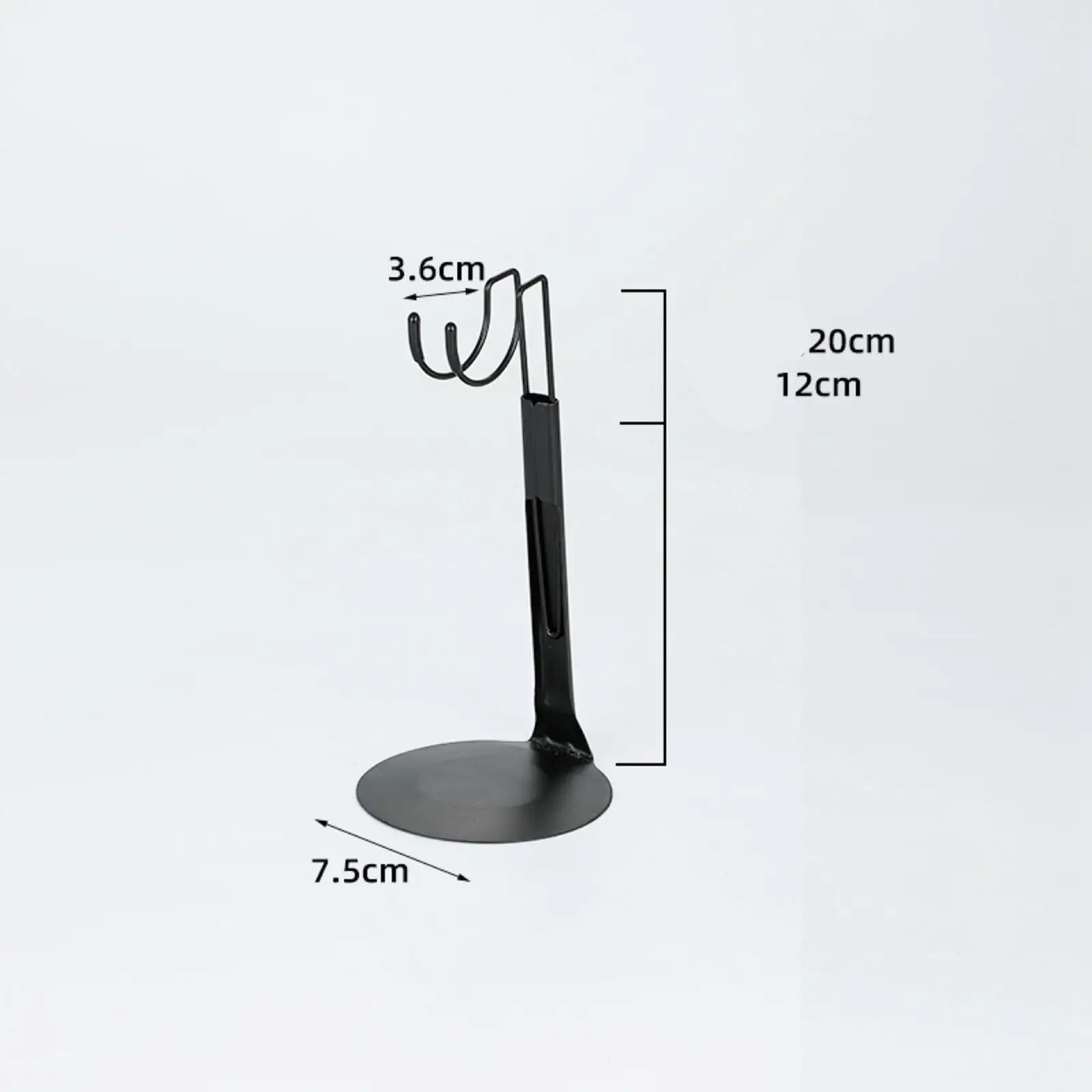 1/6 Doll Display Stand Adjustable Height Lightweight Portable Support Base for