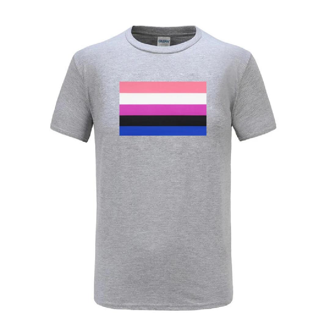 Summer T Shirt Men's male men3x5 LGBT genderqueer Genderfluid Gender fluid pride Flag