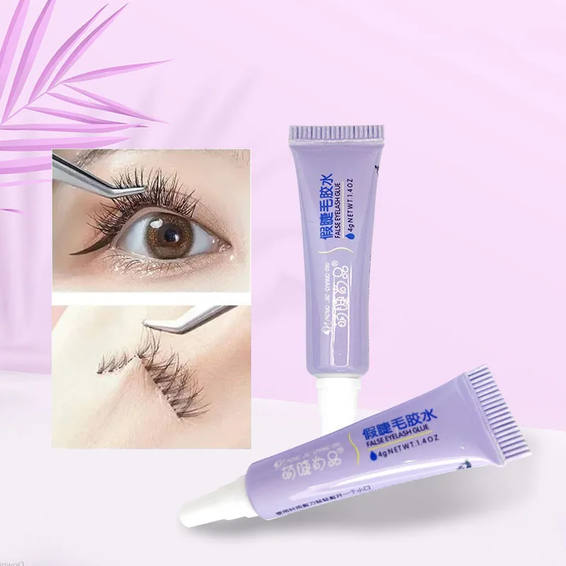 Waterproof Quick Dry Eyelash Glue No Irritant Strong Adhesive False Eye Lash Glue Clear Black Color Eyelashes Extension Makeup