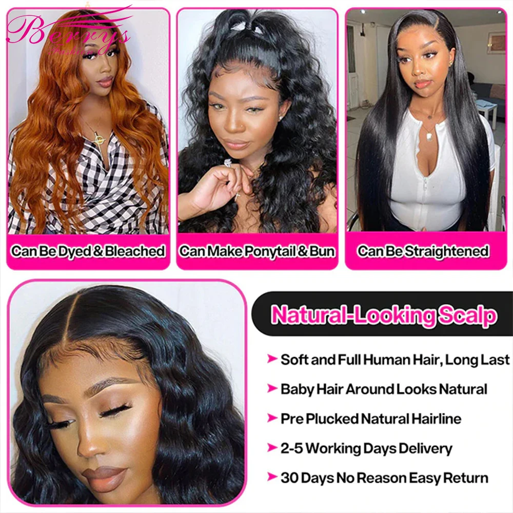 Berrys Fashion 36Inch Body Wave Bundels Braziliaanse Haar Weave Bundels 1/3/4 Pcs Menselijk Haar Bundels Natuurlijke Kleur remy Haar