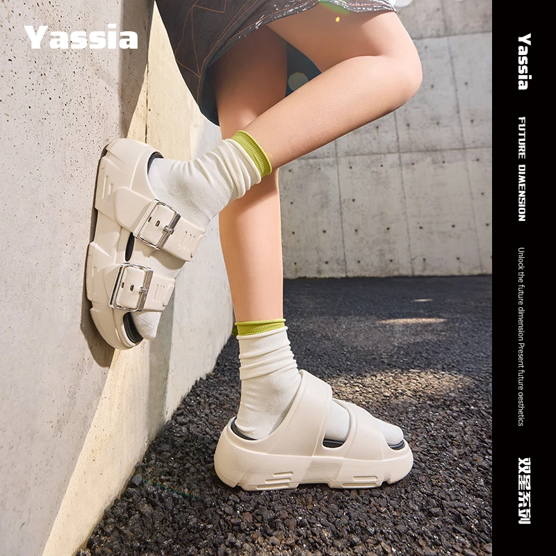 

yassia Fashionable Flat Sandals Slippers Summer Sandals Outdoor Flip Flops Home Clogs