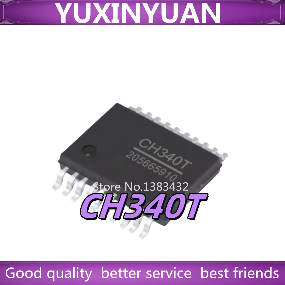 （5/pieces） New Original CH340T CH341T CH345T CH370T CH372B CH372C CH374T CH376T CH432T CH559T SSOP20 USB to serial chip In Stock