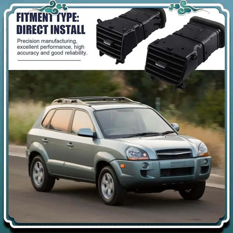 

ABTU-1Pair Instrument Panel Middle Air Outlet For Kia Sportage Active 2005-2009 Air Conditioning Vent 974101F500 974201F500