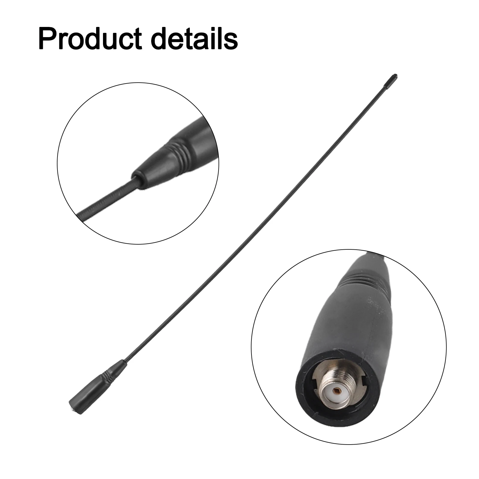 Jangkauan Diperpanjang untuk Antena NA771 untuk Walkie Talkie 40Cm Panjang 2 15 DB Gain Kompatibel dengan Model Wanita BF888S dan UV82