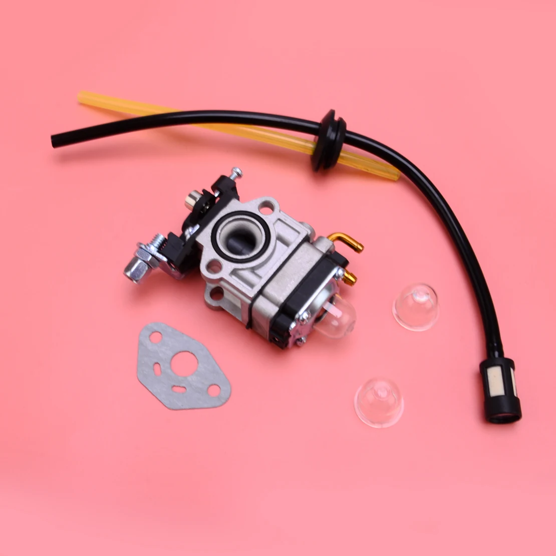 Carburetor Gasket Petrol Hose Primer Bulb Kits Fit for Pike 9254 Fuxtec FX-LB 1.0 Leaf Vacuum Cleaner Blower