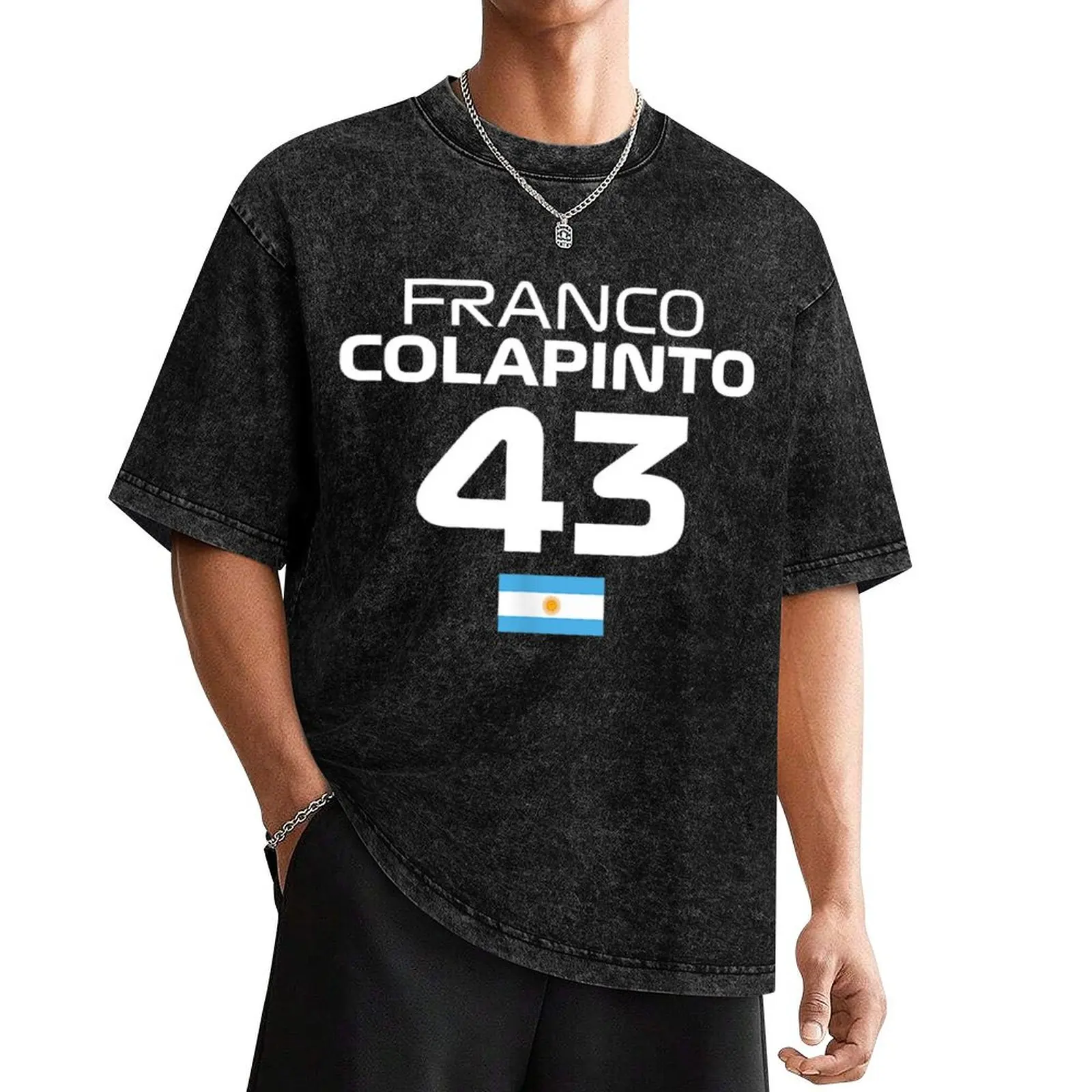 Races Formula Racing Franco Colapinto T-Shirt summer top summer clothes mens big and tall t shirts