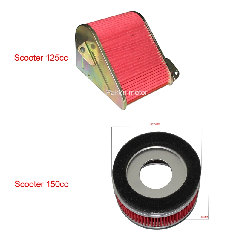 Motorcycle Air Cleaner Element for Kymco Baotian Jonway Guangyang Zhufeng CK125 GY6125 GY6150 LY150 ZK150 Scooter 125cc/150cc