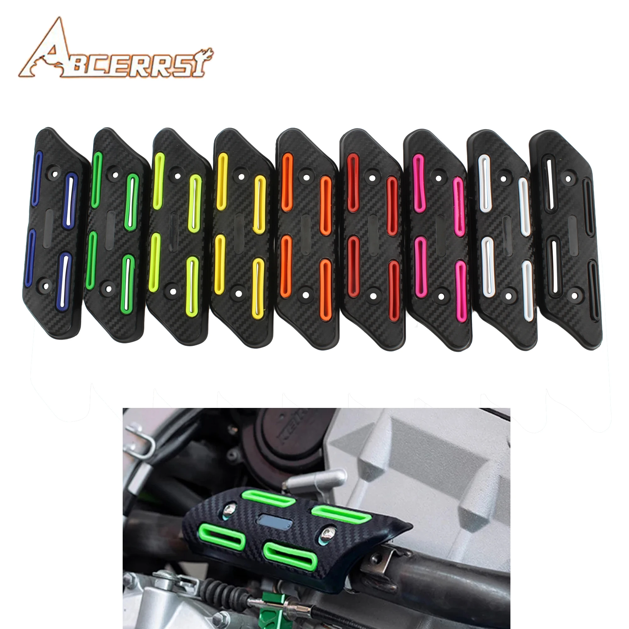 ATV UTV Motorcycle Exhaust Heat Insulation Protector Retrofit Universal Anti-scalding Guard Exhaust Heat Insulation Guard