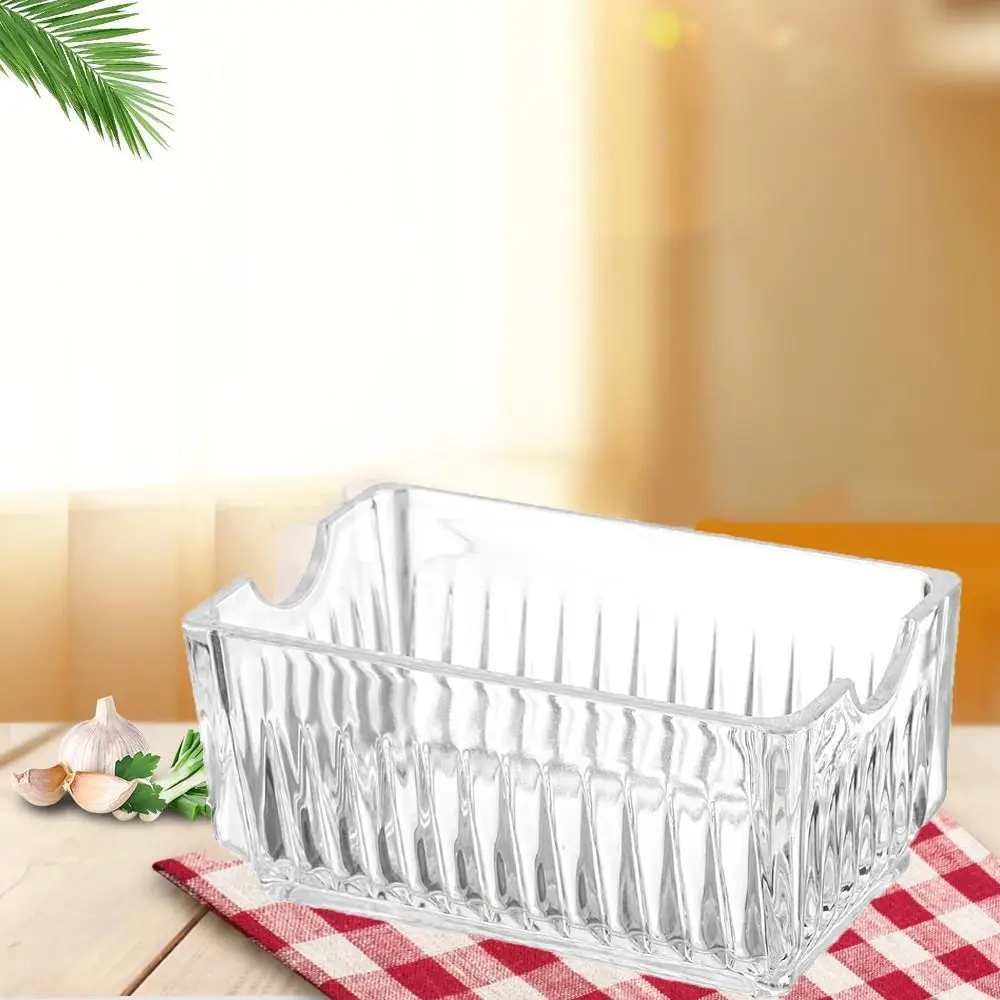

Multifunctional Acrylic Sugar Packet Holder Rectangle Clear Tea Bags Holder Anti-fall Sweetener Storage Box Living Room