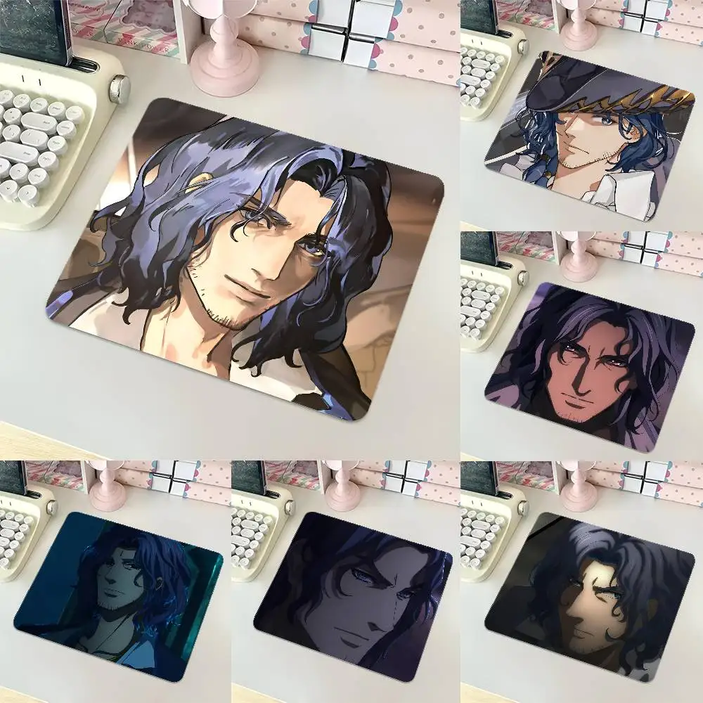 Anime L-ord Of My-steries A-lger W-ilson Small LockEdge Mouse Pad For Gamers Computer Desk Pad Rectangular Anti-slip Rubber