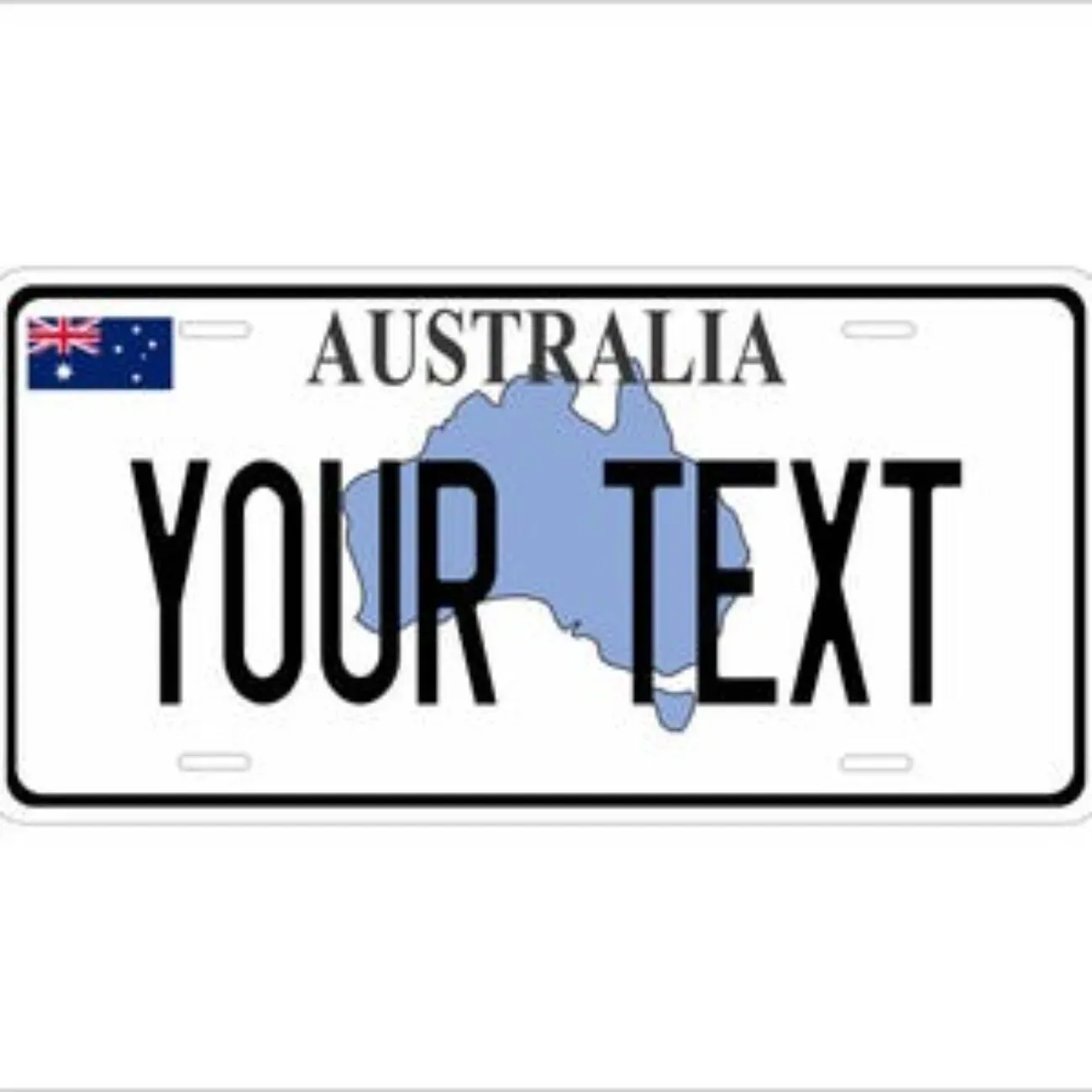 Benutzerdefinierte Australien Karte Neuheit Metall Nummernschild personalisierte ATV Moped Mini Bike Home Garage Dekor (nur für Dekoration)