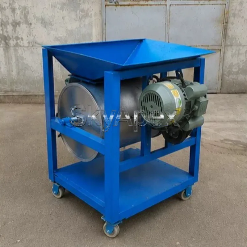 Small Single Drum High Intensity Magnetic Separator Iron Remover for Aluminum Copper Filings Chips Machine Tool