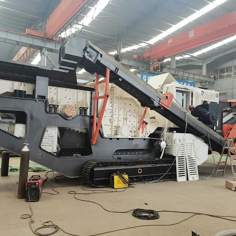 Mobile Impact Crusher Station For Construction Aggregate Production