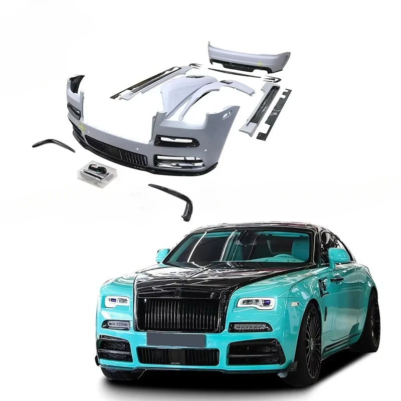 MSY Style Carbon Fiber Mix Fiberglass Car Bumper Grilles Front Fenders Bodykit For Rolls Royce Wraith / Dawn Body Kit