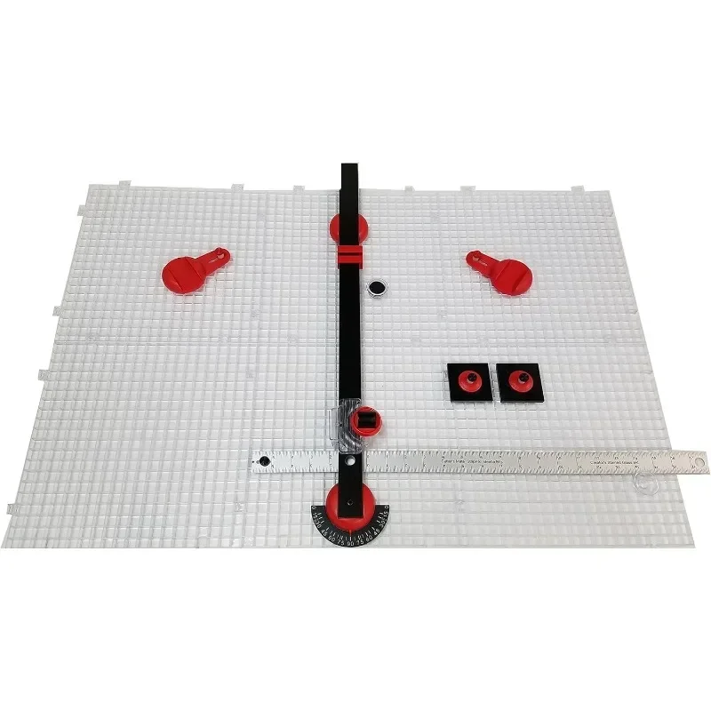 Everything Glass Cutting System - Complete with 6-Pack Waffle Grids and Push Button Flying Beetle Glass Cutter Included