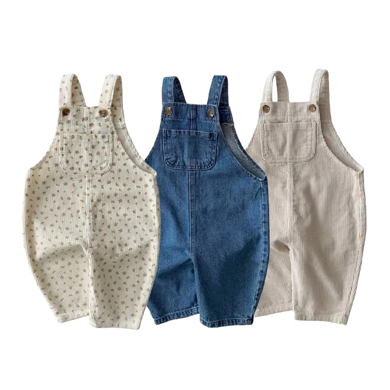 

Новый весенний комбинезон MILANCEL для малышей от 3 месяцев до 3 лет, милый комбинезон с цветочным принтом для девочек, комбинезон на подтяжках, детские штаны, брюки для мальчиков