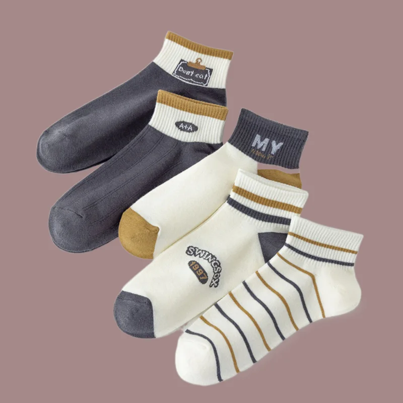 Chaussettes Courtes Respirantes en Coton pour Homme, Coupe Basse, Absorbant la Sueur, Printemps, dehors, Été, 2/5/10 Paires