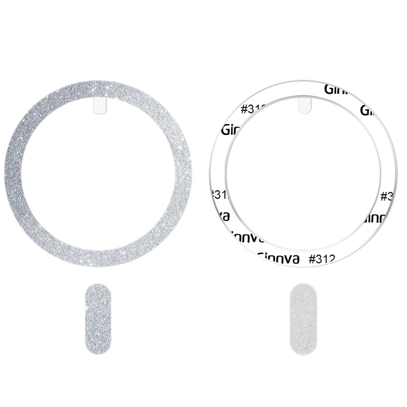 2024 초박형 반짝이는 마그네틱 금속 링 플레이트, 맥세이프 액세서리용 휴대폰 자석 시트, 삼성 아이폰 12 13 용, 신제품