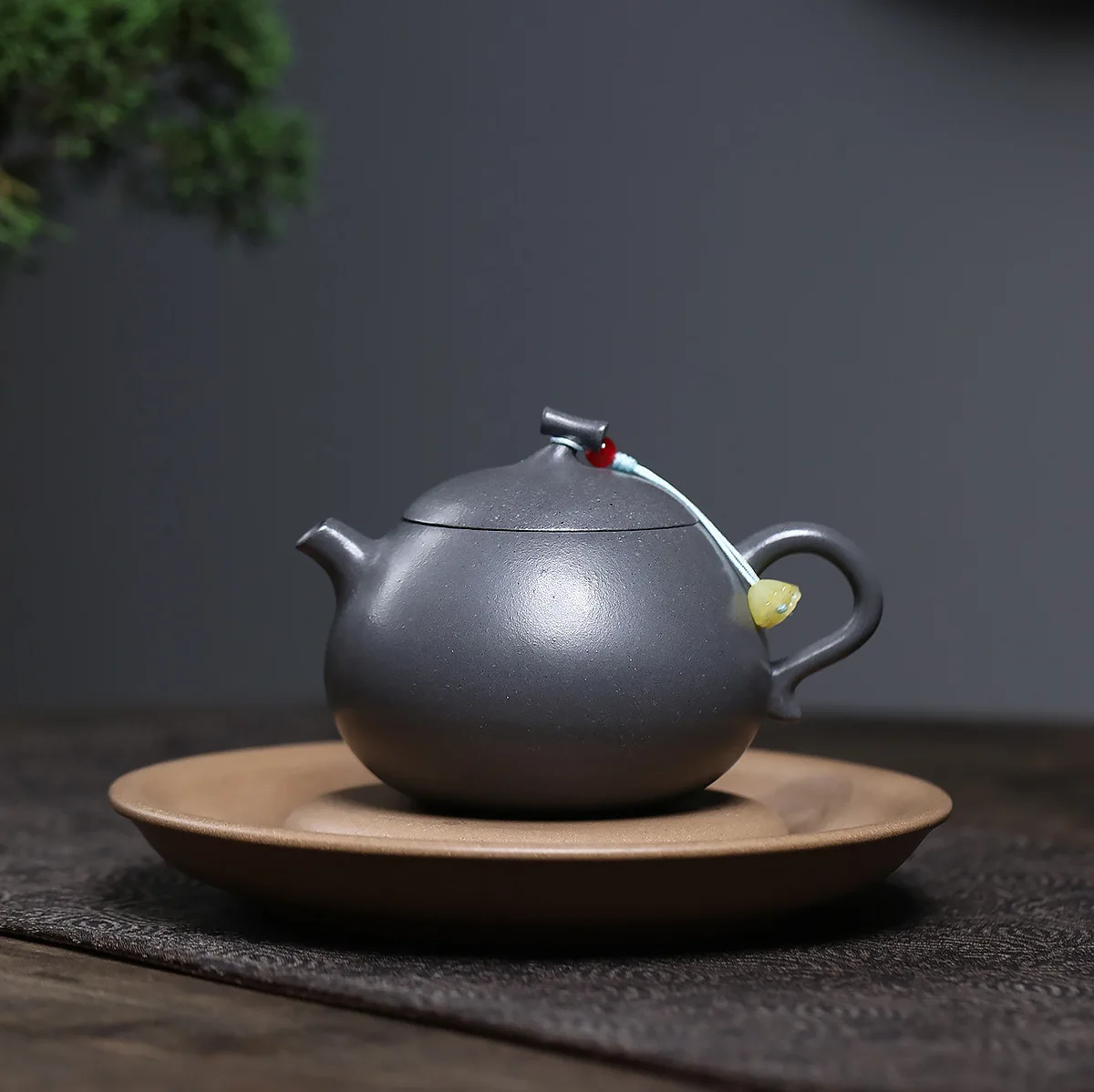 

Handmade Set Yixing Zisha Teapot Famous Ore Dashuitan Blue Mash Eggplant Section Bubble 220C