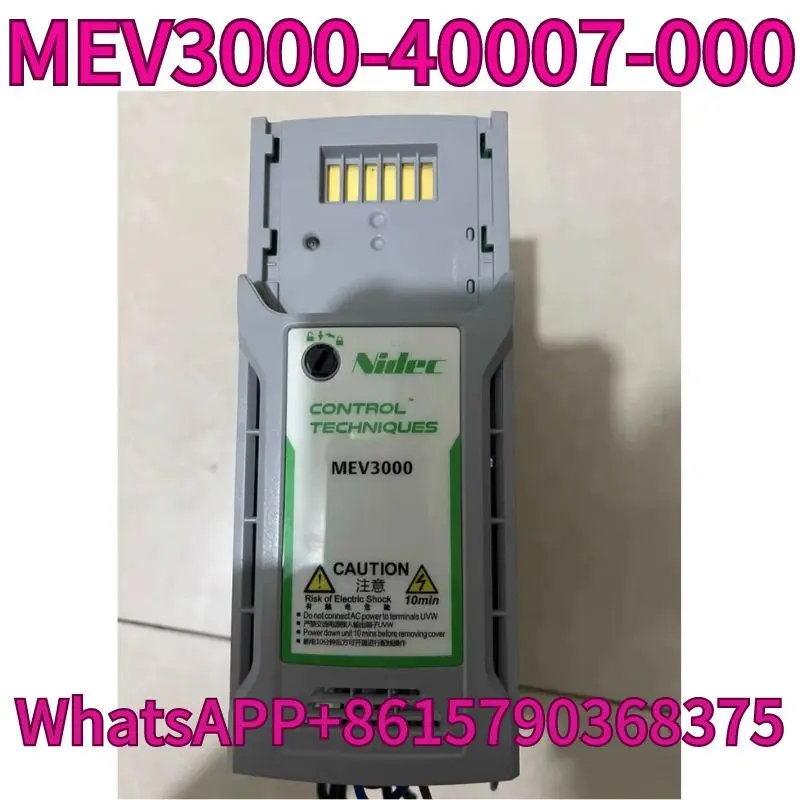 

Used frequency converter MEV3000-40007-000 0.75KW tested OK and shipped quickly