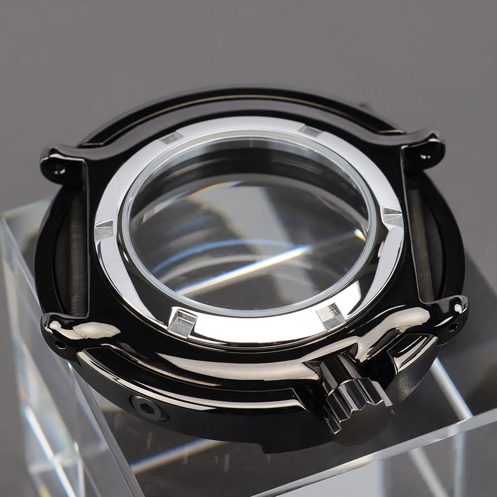 47mm Herren-Taucheruhr mit gunmetalfarbenem Gehäuse, Saphirglas, für Tuna Cann NH35 NH36 NH34NH38 Uhrwerk, C3 Leuchtzifferblatt, Lünetteneinlage, 20ATM – Detail 6