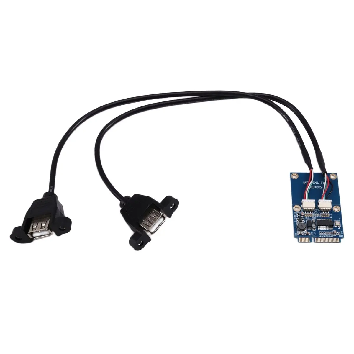 Happy New-   PCI-E PCI Express to Dual USB Adapter MPCIe to 5 Pin 2 Port USB2.0 Converter for Full/Half Height Card