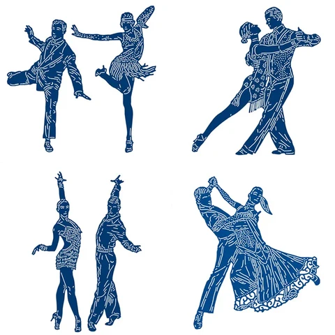 Металлические штампы для скрапбукинга Waltz Latin Tango