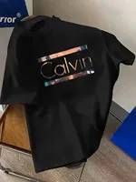 CALVIN T-Shirt Men Women Short Sleeve Cotton Tees Luxury Brand T-shirt Stylish Sexy Minimalist Y2k Tops Men's Women's Clothing