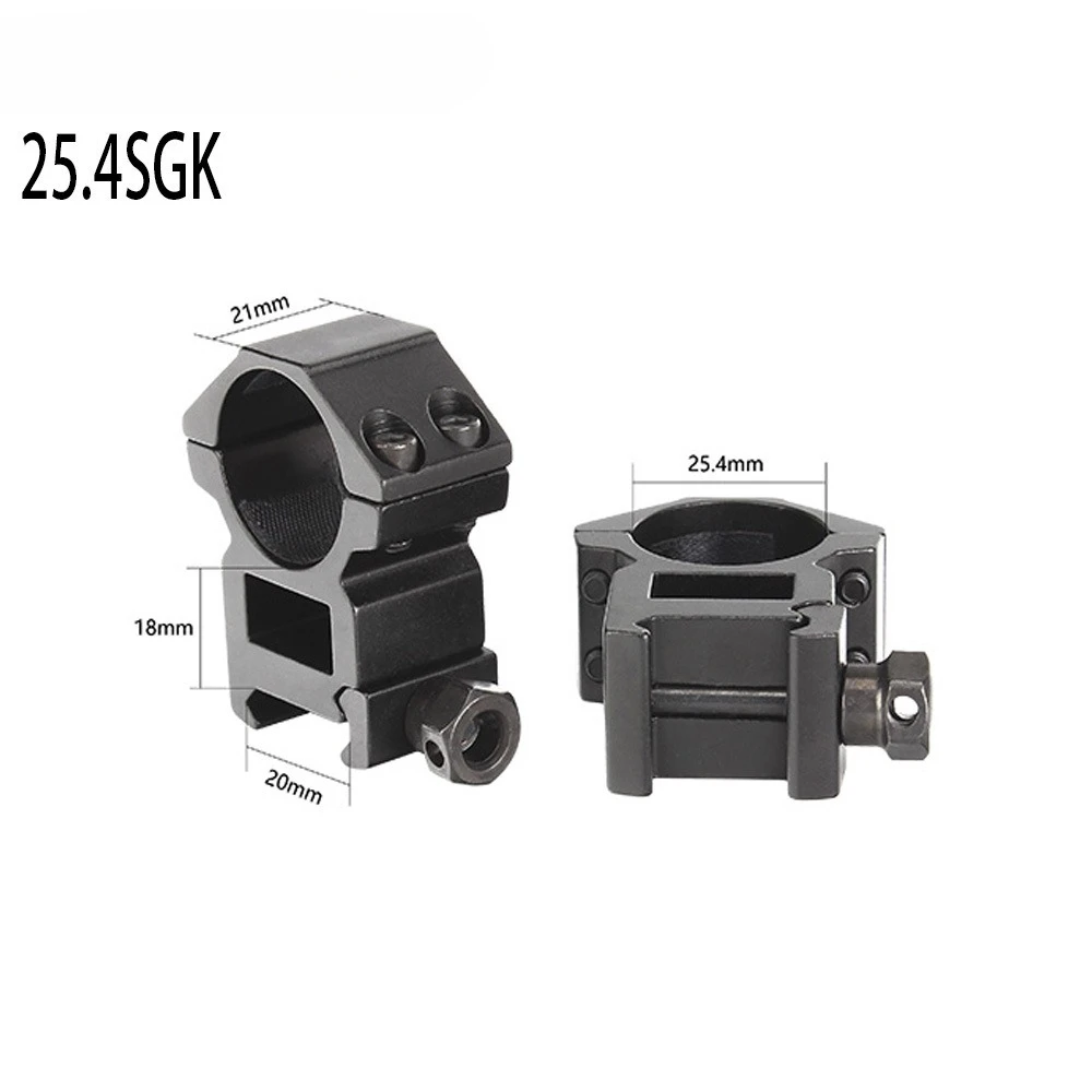2PCs 1 inch 25.4mm Scope Rings 20mm Mount Medium Profile Hunting Scope Rings