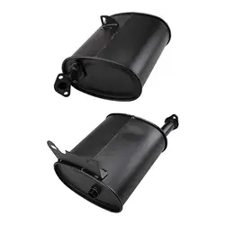Exhaust Muffler Metal Upgraded Replacement Direct for Gasoline Generator 2-3/5-8kW Spare Part Accessory Silence Tool Pipe Part