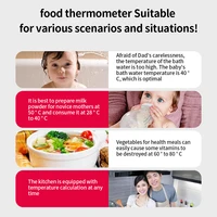1PCS 300℃ Digital Food Thermometer For Meat Kitchen Cooking Water Milk Food Probe Temperature Meter BBQ Electronic Oven Tool 4