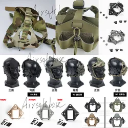 Tactical Low Visibility Head-Mounted Frame Head Harness Strap NVG Night Vision Goggles Platforms Shroud Adapter