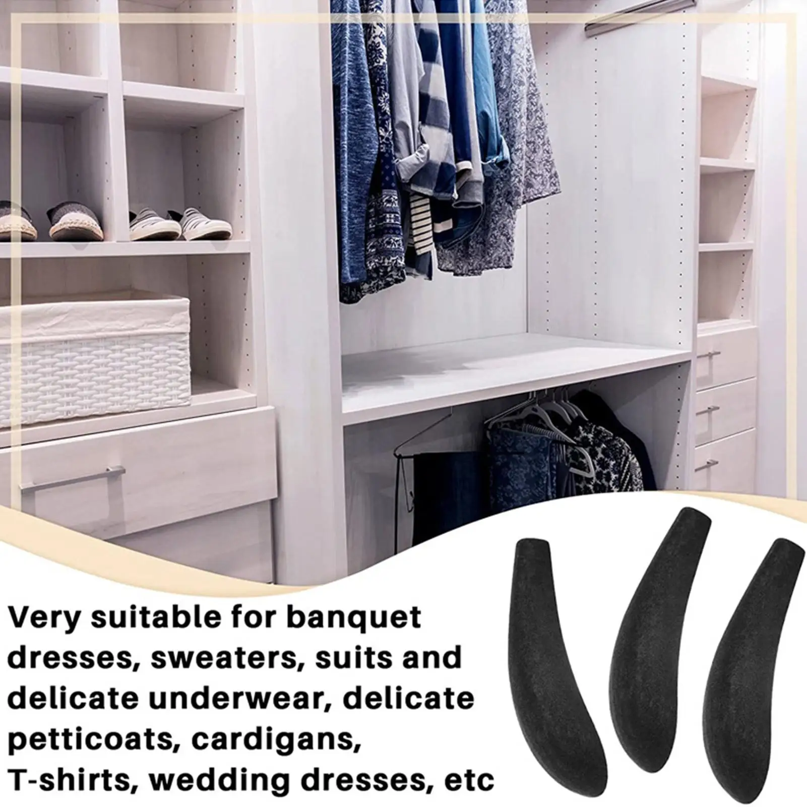 10pcs Hanger Shoulder Foam Coat Hanger Form Suit Hangers No Bump Standard Hangers Pads For Sweater Clothing Coat Dresses