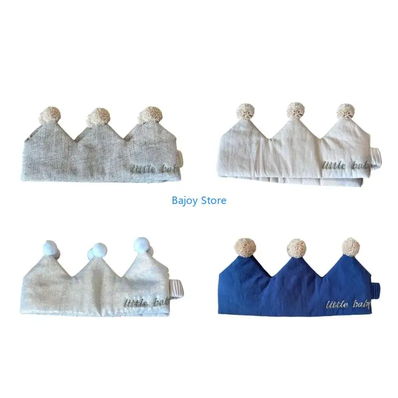 

63HE Stylish Infant Crowned Headwear For Photoshoots Birthdays Special Occasion