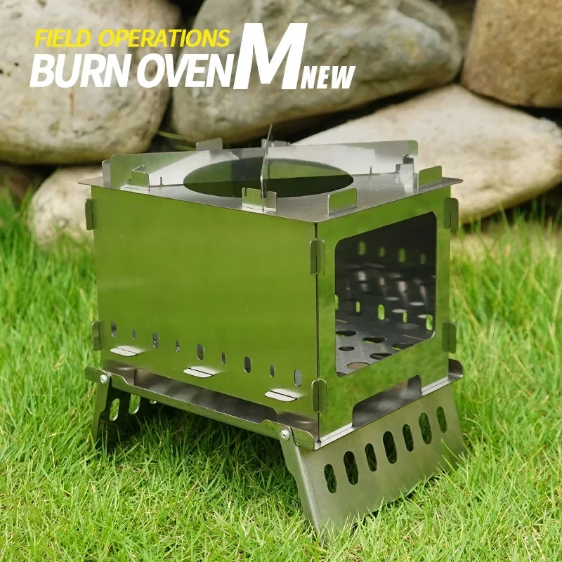 

Camping Equipment Outdoor Picnic Portable Folding Stove Stainless Steel Incinerator Grill Mini Charcoal Stove Barbecue Grill BBQ