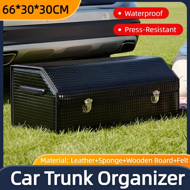 

Складной органайзер для багажника с большим отделением, сумка-органайзер для инструментов, автомобильный органайзер для хранения в багажнике с крышкой, аксессуары для автомобиля