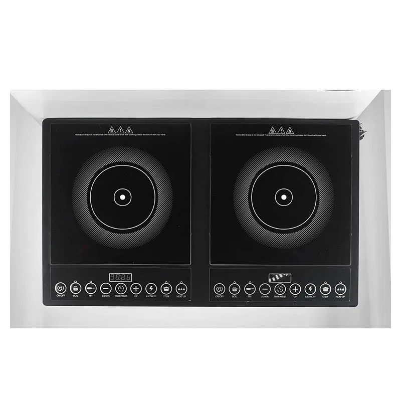 Mexico 127V Button 2 Head Induction Cooker CB CE Brazilian Desktop Double Head Induction Cooker