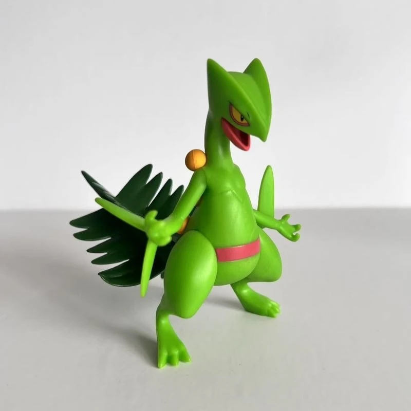 Figurines de dessin animé Pokemon Sceptile 9cm, Statue en Pvc 1/20, modèle de décoration de salle, Collection d'ornements, jouets cadeaux d'anniversaire pour garçons