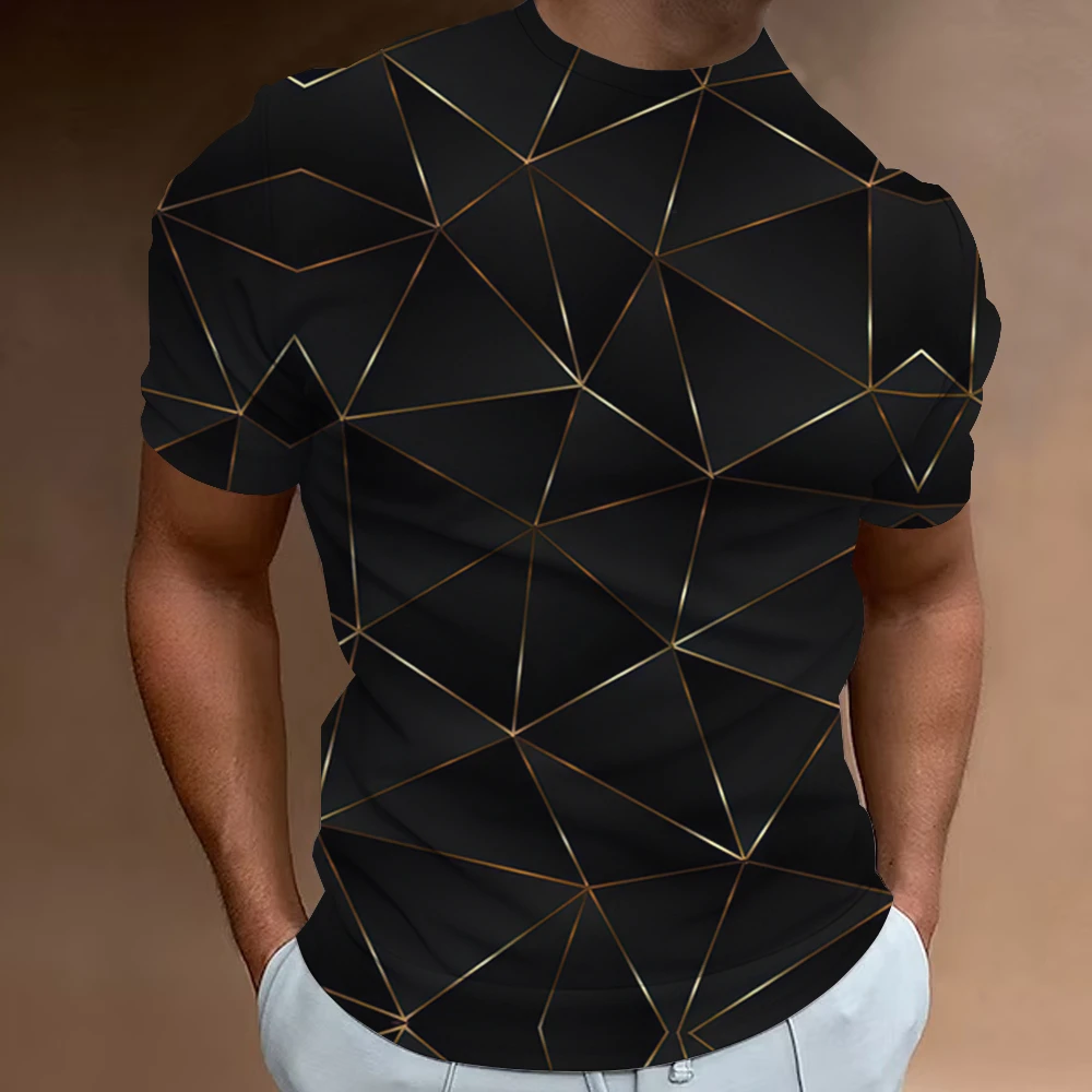 Men\'s Summer Short sleeved Cool Space Pattern Street Clothing Loose and Breathable O-Neck Fashion Trendy Men’s Tops Retro Animal