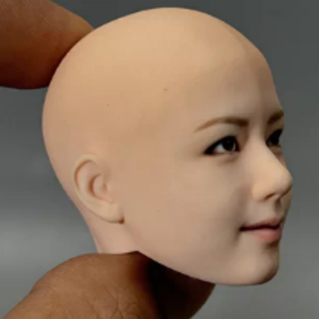 1：6 3D 1/6 Expression Janpanese Head Sculpture Model Doll Toy Fit 12'' PH TBL Figures collection
