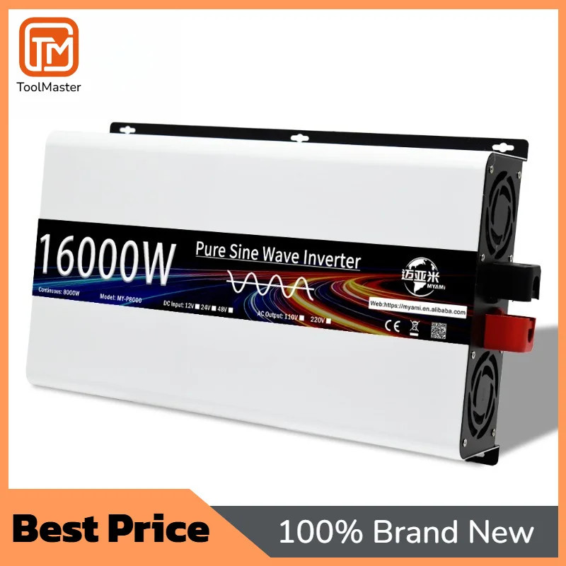 

[Hot Sale]MYAMi 8000W Solar Power Inverter Peak 16000W DC 24V 48V AC 230V 220V Off-grid Pure Sine Wave Air Conditioner Motor Ind