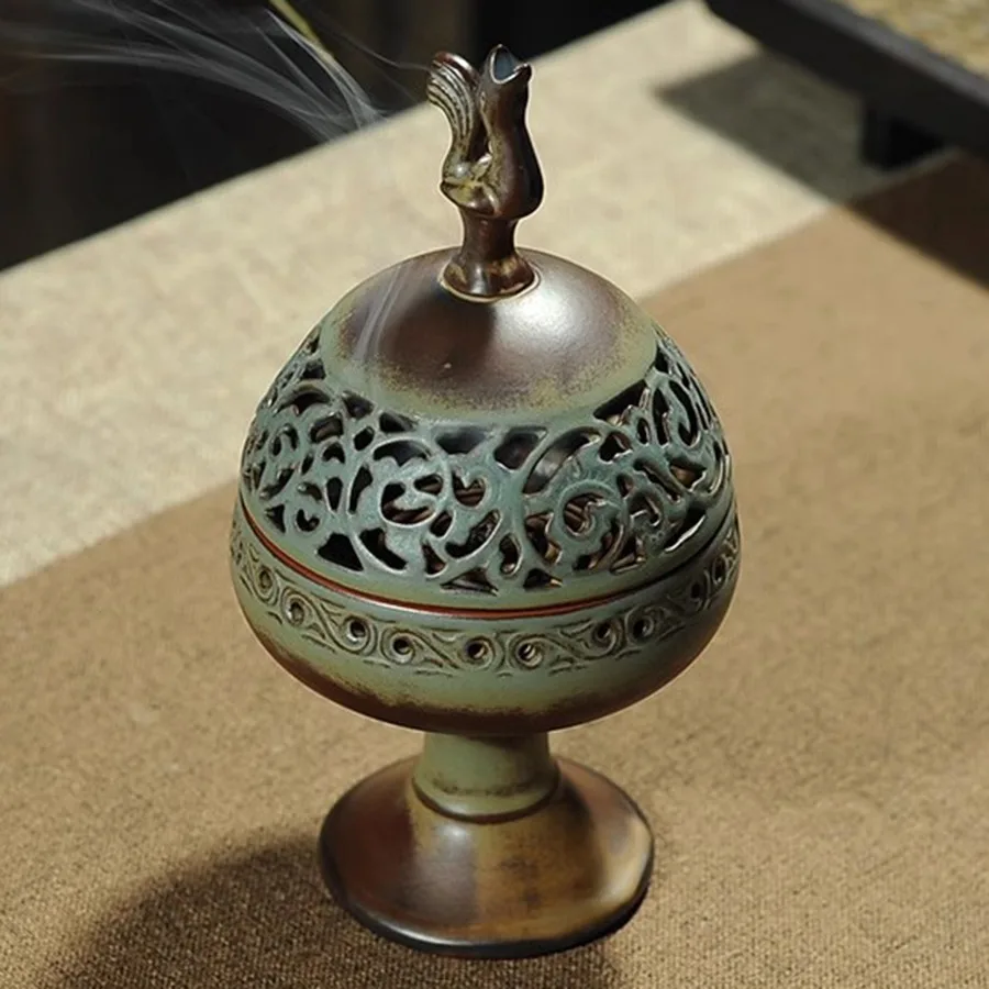 Ornament Incense Burner Decoration Oriental Chinese Incense Burner Vintage Gift Burner Traditional Burner Norse Encens Censer