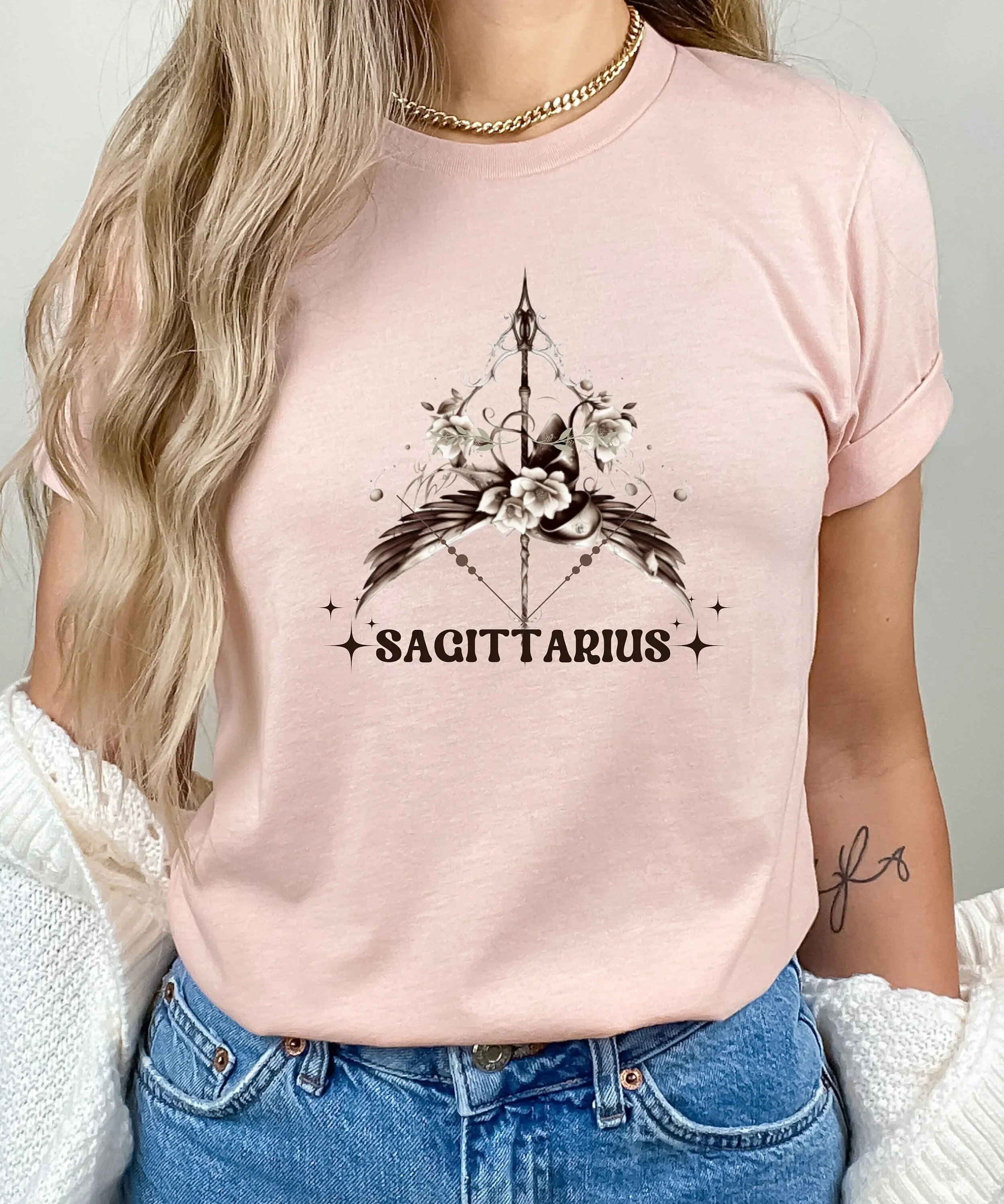 Sagittarius Zodiac T Shirt Horoscope Astrology Top Sign Line ArT s