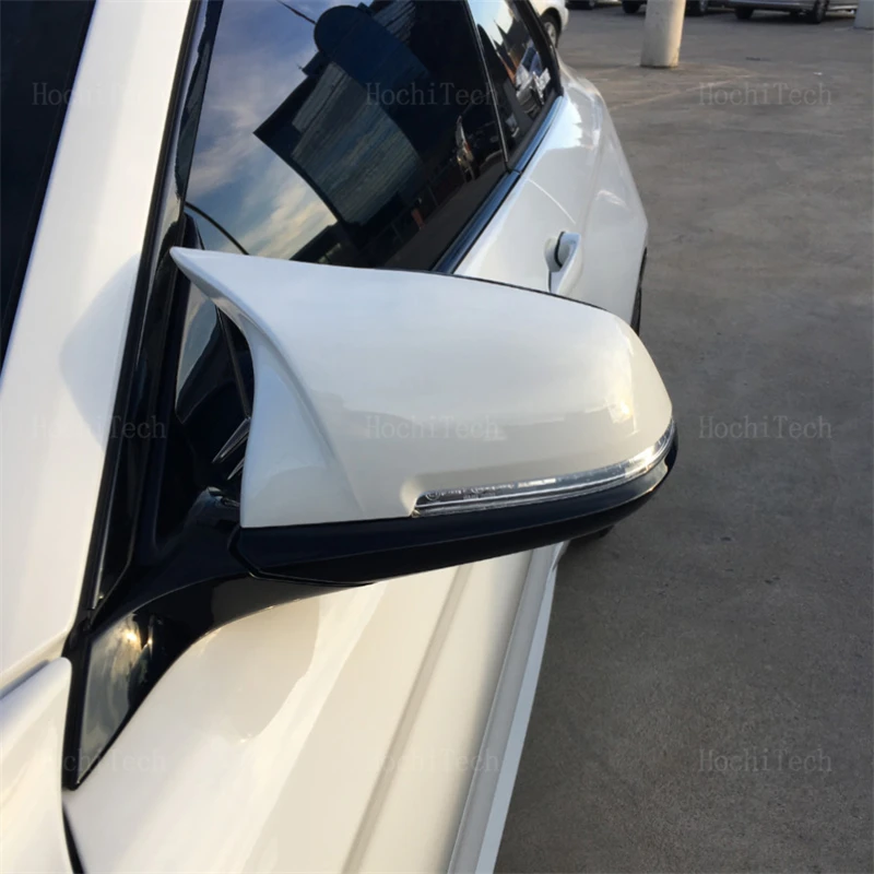 White Mirror Cover Car Side Rearview Mirror Cap Cover Shell For BMW 1 2 3 3GT 4 M2 i3 Series F20 F21 F22 F23 F30 F31 F32 F33 F34