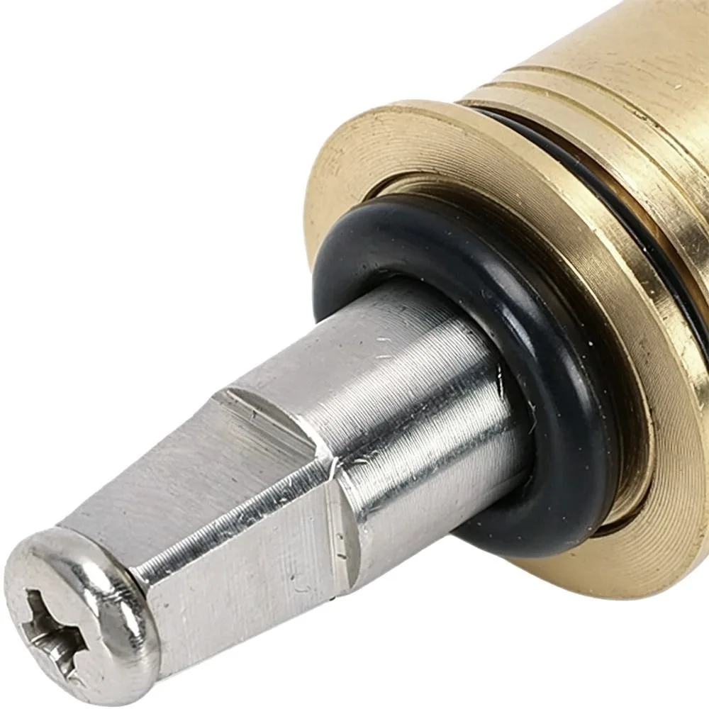 2pcs set Ceramic Faucet Cartridge Hot Cold Water Quaturn Compression Quarter Turn Cartridge Brass Material