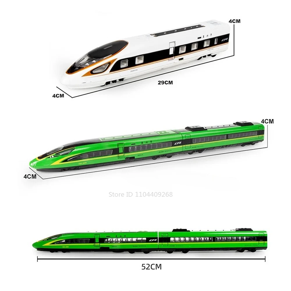 1:87 FUXING 高速鉄道モデルおもちゃの車合金ダイキャスト電気駆動磁気接続地下鉄列車の装飾品キッズギフト