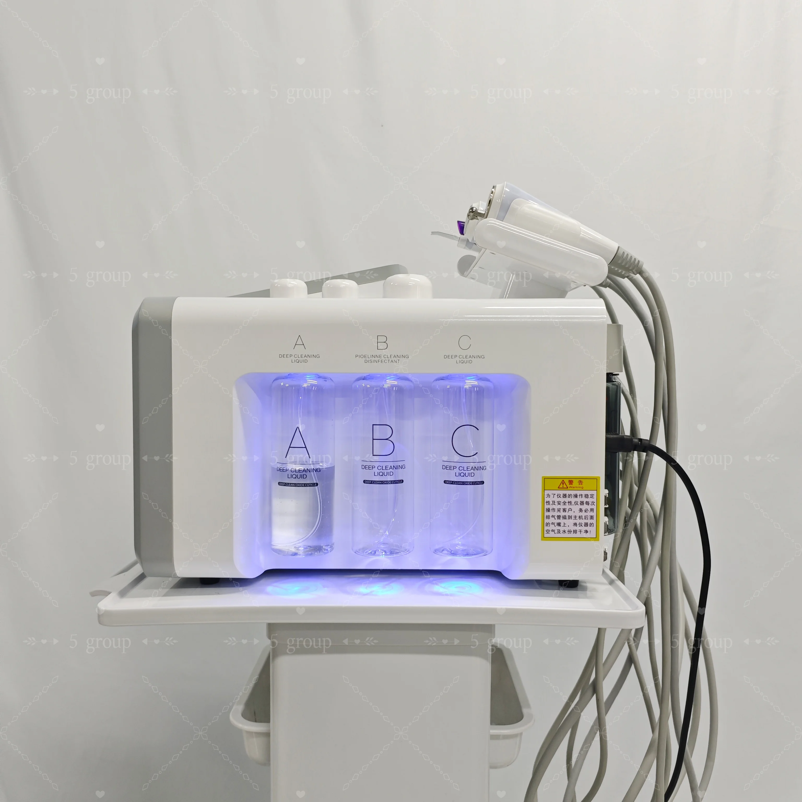 

6 in 1 H2o2 Hydro Microdermabrasion Instrument Hydra Oxigen Dermabrasion Machine for Facial Acne Treatment