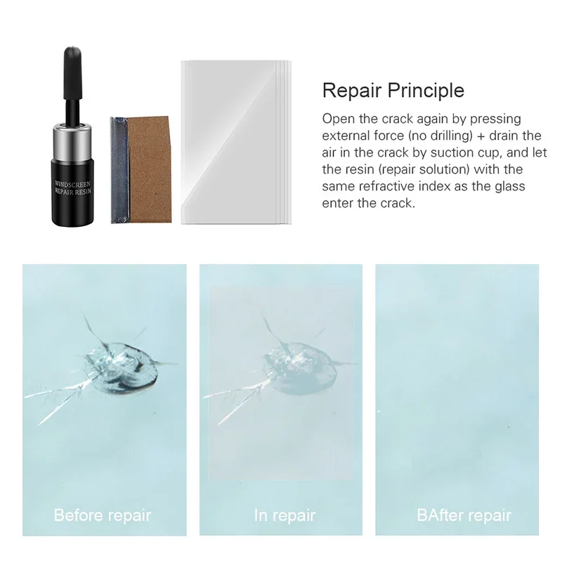 DIY Upgrade Car Windshield Cracked Repair Tool Auto Window Screen Scratch Crack Restore Kit Glass Curing Glue Car Accessories