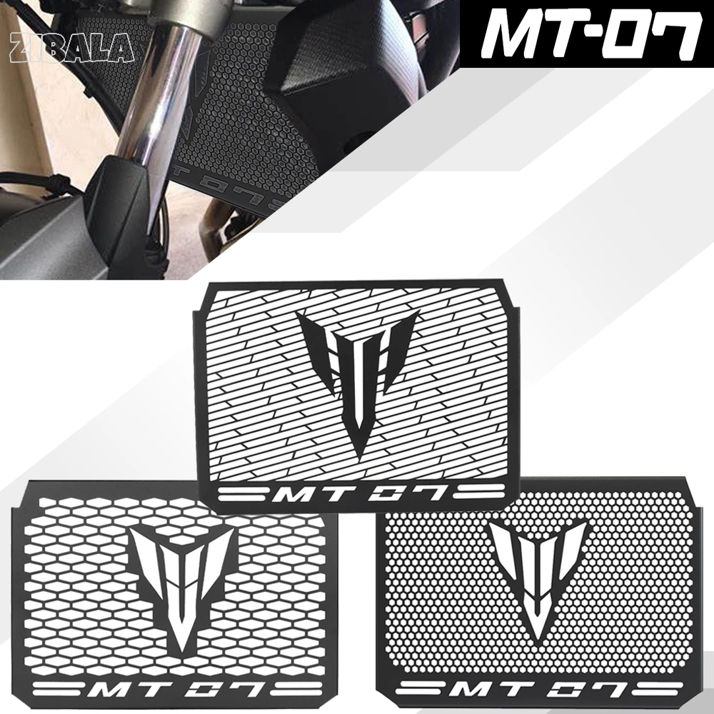 FZ07 MT07 Motorcycle Radiator Grille Guard Cover Fuel Tank Protect For Yamaha MT-07 FZ-07 MT07 MT FZ 07 2017-2023 2022 2021 2020