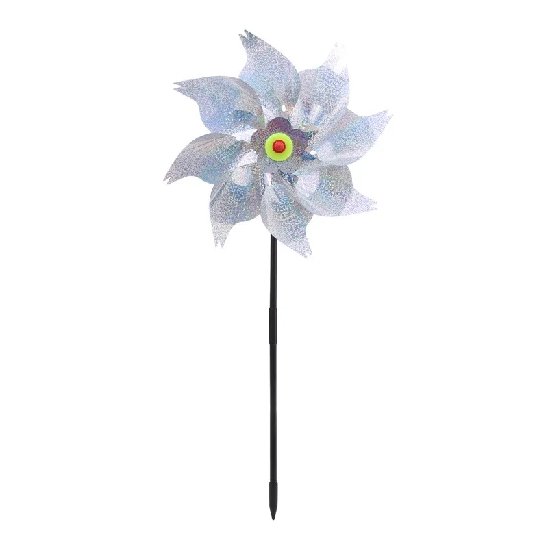 Bird Repeller Pinwheels Reflective Sparkly Scarecrow Pinwheel Windmill Spinner Garden Lawn Yard Decor Keep Birds Away Repellent
